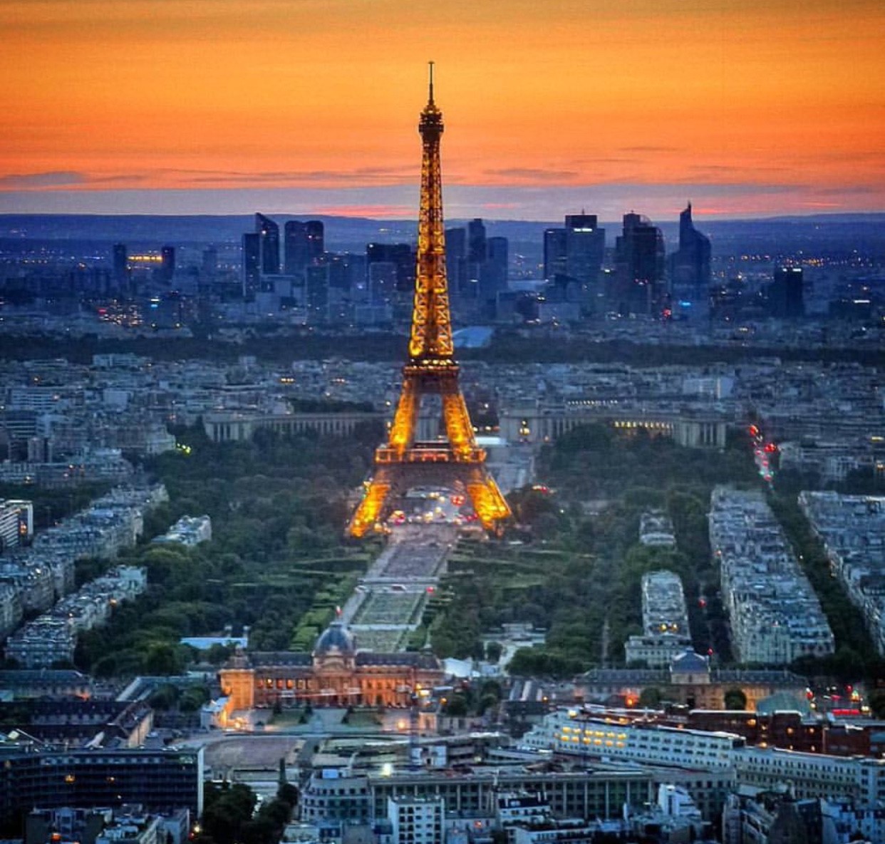 paris sunset